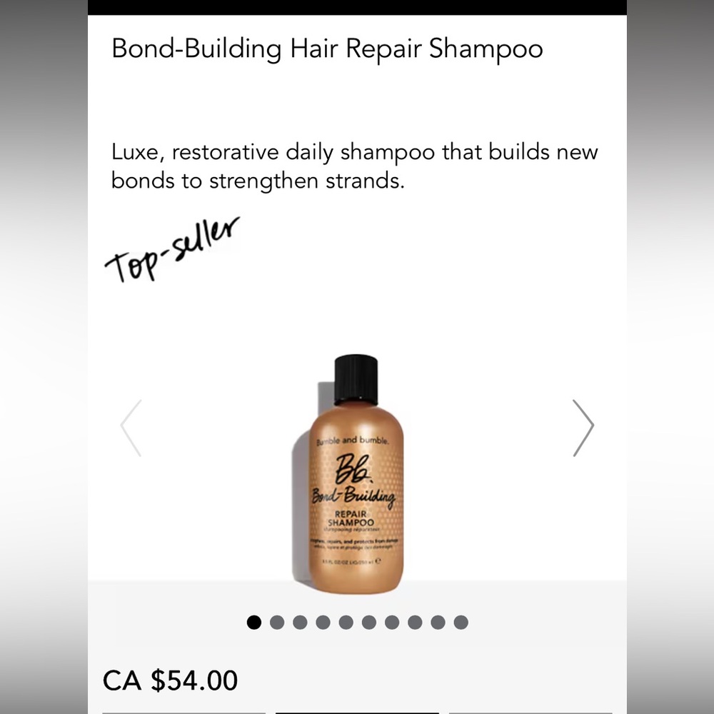 Set of 3 - New Bumble and Bumble Bond-Building Hair Repair Shampoo 250ml